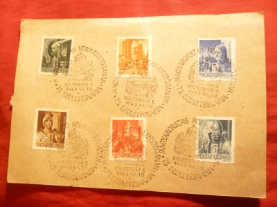 Carte Postala Militara cu seria Regi Ungari , stamp. spec.Cluj 1943 foto