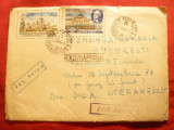 Plic circ. serie 200 Ani Univ.Moscova-Lomonosov ,stamp.Posta Aeriana 1955