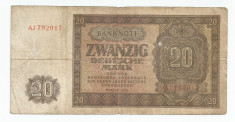 LL bancnota Germania 20 marci 1948 VG (a) foto
