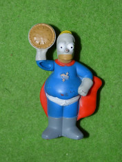 Figurina jucarie desene animate Hommer Simpson, plastic, Burger King, 8cm foto