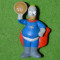 Figurina jucarie desene animate Hommer Simpson, plastic, Burger King, 8cm