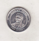 bnk mnd Sierra Leone 10 franci 1996 unc , personalitati