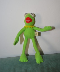 Jucarie broscuta Kermit din Muppets Show, plus, 19cm, Made for McDonalds 2002 foto