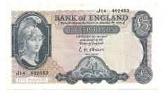 ANGLIA 5 POUNDS LIRE ND (1957-67) XF foto