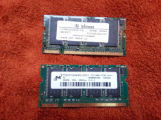 Memorie RAM laptop 512 MB DDR1 ( 2 x 256 MB ) foto