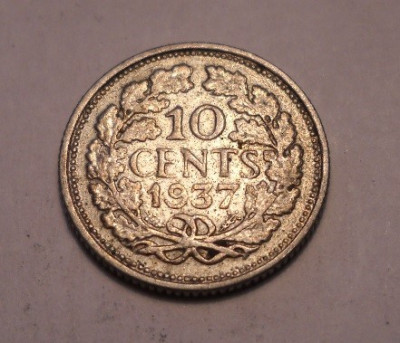 Olanda 10 Cents 1937 foto