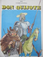 Don Quijote - repovestita copiilor (ilustr. E. Taru) - format f. mare- Cervantes foto