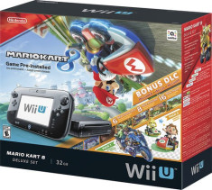 Nintendo - Wii U 32GB Console Deluxe Set with Mario Kart 8/NOU/FACTURA/GARANTIE foto