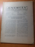 Revista energia martie 1921 -revista pt. popularizarea tehnicei-anul 1,nr.3
