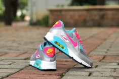 Nike AIR MAX AIRMAX 90 dama Women Bleo-Argintiu foto