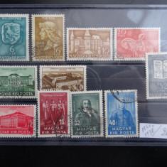 Lot timbre Ungaria-Magyar posta-1938-1940-stampilate