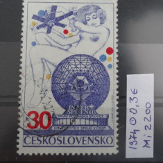 Serie completa Cehoslovacia-Ceskoslovensko-timbru stampilat-1974