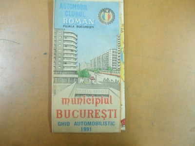 Bucuresti ghid automobilistic 1991 foto