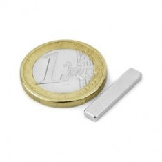 Magnet neodim bloc, 20x04x02 mm, putere 1,1 kg foto