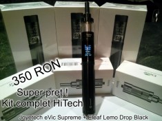 Kit Joyetech eVic Supreme + vaporizator Eleaf Lemo Drop foto