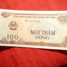 Bancnota 100 Dongi 1991 Vietnam , cal. necirculat