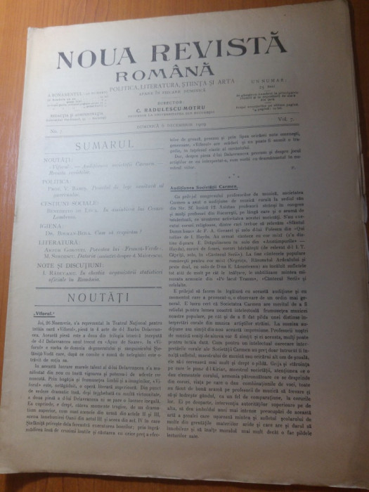 noua revista romana 6 decembrie 1909-victor babes proiectul de lege sanitara