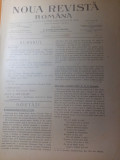 Revista &quot;noua revista romana&quot; 3 ianuarie 1910-conferinta despre octavian goga