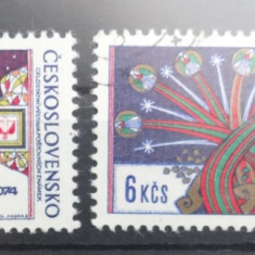 Serie completa Cehoslovacia-Ceskoslovensko-timbre stampilate-1974