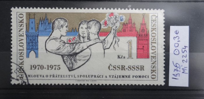 Serie completa Cehoslovacia-Ceskoslovensko-timbru stampilat-1975