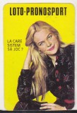 bnk cl Calendar de buzunar 1985 Loto Pronosport