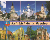 CPI (B6187) CARTE POSTALA - SALUTARI DE LA ORADEA. BISERICI, Necirculata, Fotografie