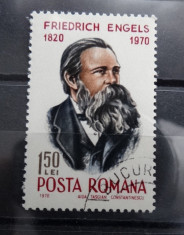 LP734-150 ani de la nasterea lui Friedrich Engels-serie completa stampilata-1970 foto