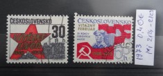 Serie completa Cehoslovacia-Ceskoslovensko-timbre stampilate-1973