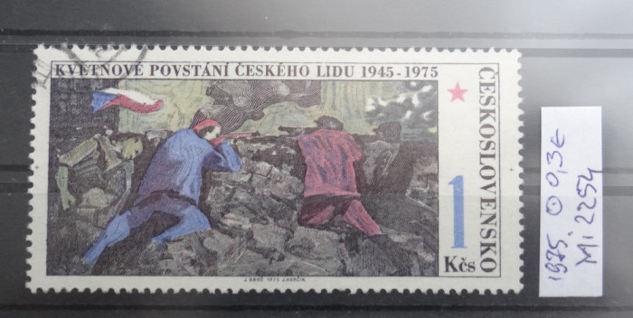 Serie completa Cehoslovacia-Ceskoslovensko-timbru stampilat-1975