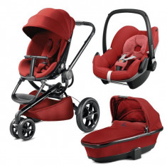 Carucioare 3 in 1 Quinny Moodd Baza auto Maxi-Cosi 2wayFix CADOU RED RUMOUR foto