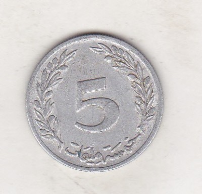 bnk mnd Tunisia 5 millim 1960 vf foto