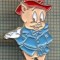 1232 NEW INSIGNA -PERSONAJE DE DESENE ANIMATE -PURCELUS -starea care se vede