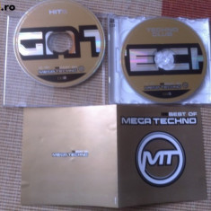 mega techno 2 cd vol. 2 + vol. 3 cd disc selectii muzica techno electro vg+