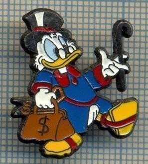 1237 NEW INSIGNA-PERSONAJE DE DESENE ANIMATE-UNCHIUL SCROOGE-starea ...