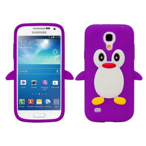 Husa silicon Samsung Galaxy S4 mini Purple PINGUIN, Carcasa | Okazii.ro
