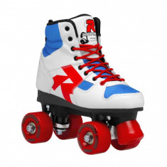 Patine cu rotile Roces Disco Palace White/Blue/Red foto