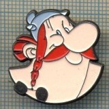 1240 NEW INSIGNA -PERSONAJE DE DESENE ANIMATE - OBELIX -starea care se vede