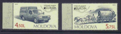 MOLDOVA 2013, Vehicule postale - EUROPA CEPT, serie neuzata, MNH foto