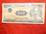 Bancnota 5000 dongi Vietnam , Ho Shi Min 1991