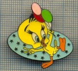 1223 NEW INSIGNA -PERSONAJ DE DESENE ANIMATE - TWEETY -starea care se vede