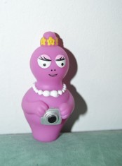 DD- Jucarie figurina Barbapapa roz cu aparat foto, 9cm foto