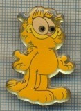 1228 NEW INSIGNA -PERSONAJE DE DESENE ANIMATE -GARFIELD -starea care se vede