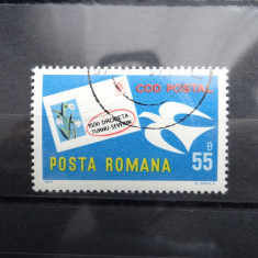 LP877-Codificarea postala in Romania-Serie completa stampilata 1975