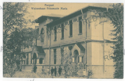 3380 - FOCSANI, Vrancea, Caminul de copii - old postcard, CENSOR - used 1917 foto