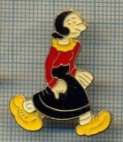 1234 NEW INSIGNA -PERSONAJE DE DESENE ANIMATE -OLIVE OYL -starea care se vede