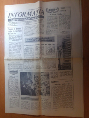 ziarul informatia bucurestiului 4 februarie 1977-articol despre calea rahovei foto