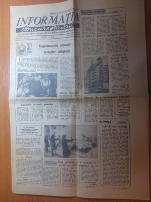 ziarul informatia bucurestiului 28 decembrie 1976- foto bloc bd. doamna ghica foto