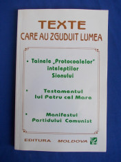 TEXTE CARE AU ZGUDUIT LUMEA : TAINELE PROTOCOALELOR INTELEPTILOR SIONULUI - 1995 foto