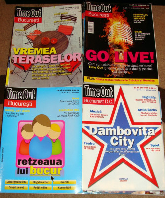 Colectie Revista TIME OUT BUCURESTI anul 2008 / 35 de numere foto