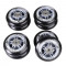 Set 8 Roti Fila 84mm duritate 83a cu rulmenti ABEC 7 negre